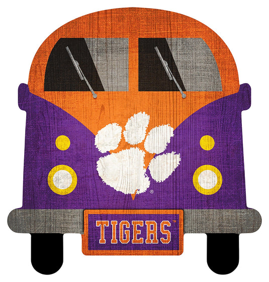 Fan Creations Wall Decor Clemson 12in Team Bus Sign