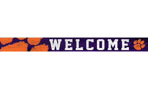 Fan Creations Wall Decor Clemson 16in Welcome Strip