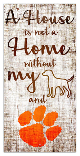Fan Creations Wall Decor Clemson A House Is Not A Home Sign