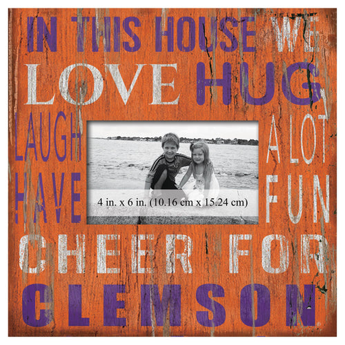 Fan Creations Home Decor Clemson  In This House 10x10 Frame