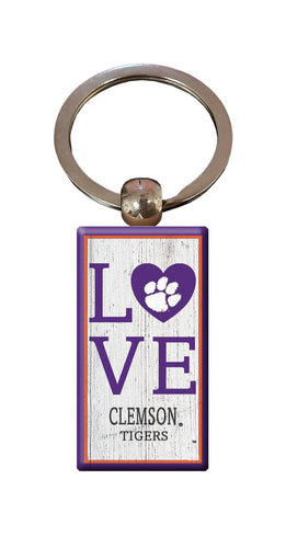 Fan Creations Home Decor Clemson  Love Keychain