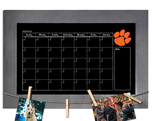 Fan Creations Home Decor Clemson   Monthly Chalkboard With Frame & Clothespins