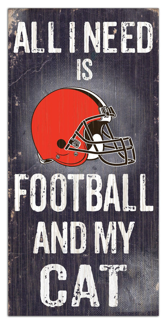 Fan Creations 6x12 Sign Cleveland Browns My Cat 6x12 Sign