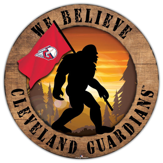 Fan Creations Wall Decor Cleveland Guardians Bigfoot 12in Circle