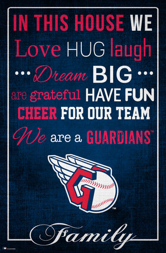 Fan Creations Home Decor Cleveland Guardians   In This House 17x26