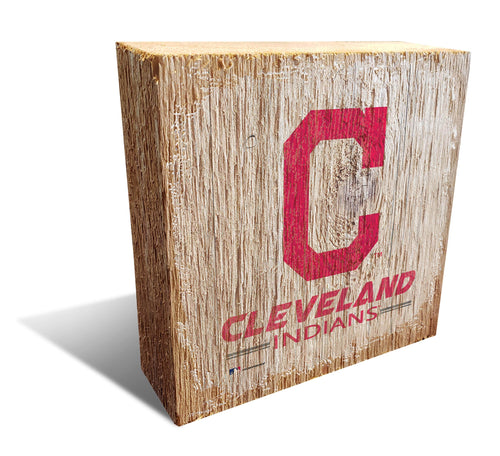Fan Creations Desktop Stand Cleveland Guardians Team Logo Block