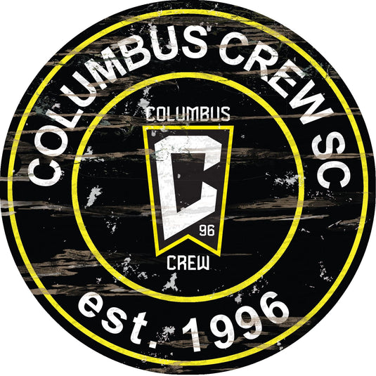 Fan Creations 24" Wall Art Columbus Crew SC Distressed 24" Round Sign