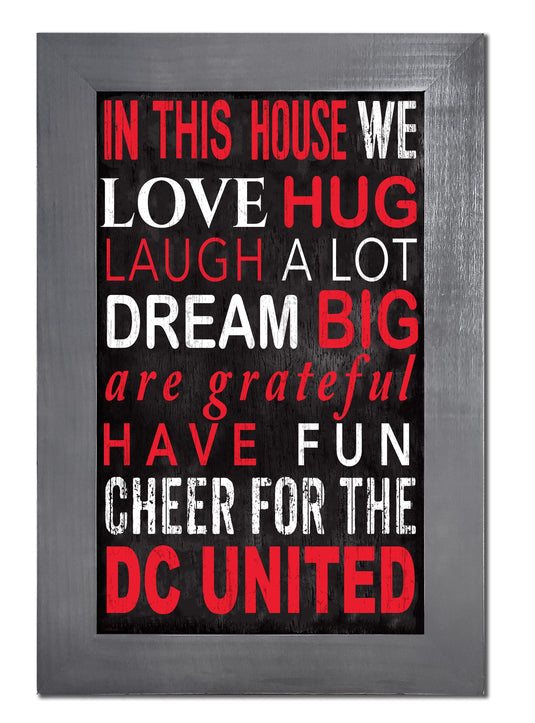 Fan Creations Home Decor D.C. United   Color In This House 11x19 Framed