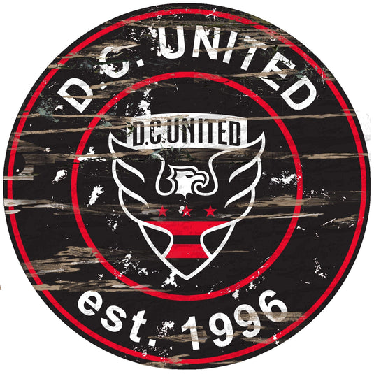 Fan Creations 24" Wall Art D.C. United Distressed 24" Round Sign
