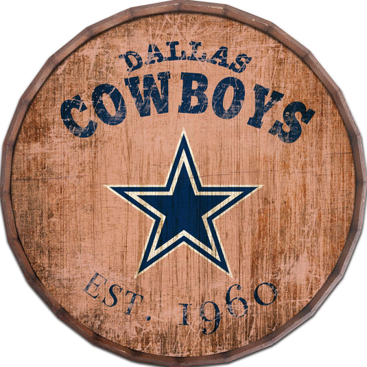 Fan Creations Home Decor Dallas Cowboys  24in Established Date Barrel Top