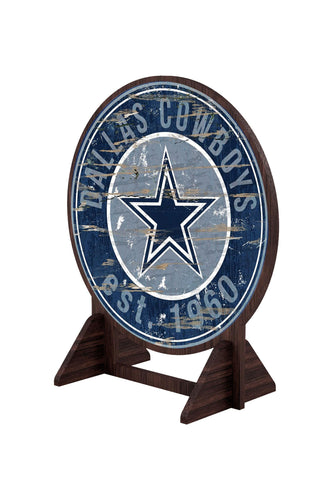 Fan Creations Desktop Stand Dallas Cowboys Desktop Circle Logo Stand