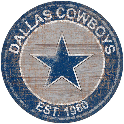 Fan Creations Home Decor Dallas Cowboys Heritage Logo Round