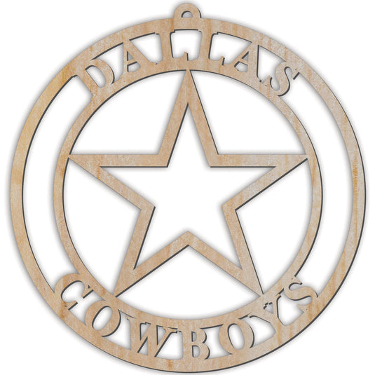 Fan Creations Holiday Home Decor Dallas Cowboys Luan Logo Cutout Ornament