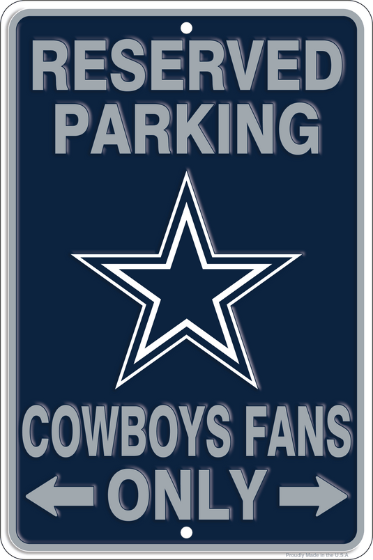 Fan Creations Wall Decor Dallas Cowboys Reserved Parking Metal 12x18in