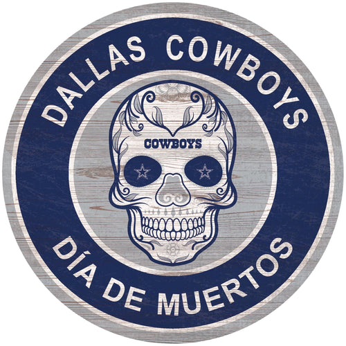 Fan Creations Holiday Home Decor Dallas Cowboys Sugar Skull Circle