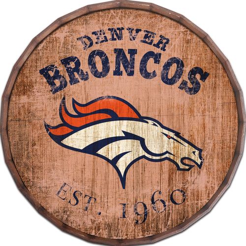 Fan Creations Home Decor Denver Broncos  24in Established Date Barrel Top