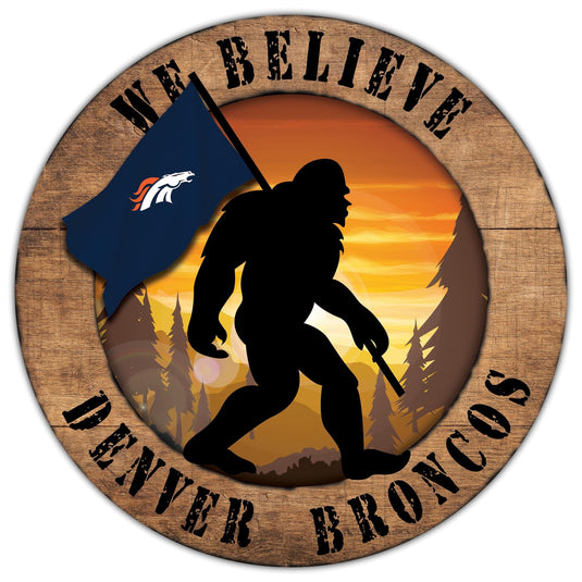 Fan Creations Wall Decor Denver Broncos Bigfoot 12in Circle