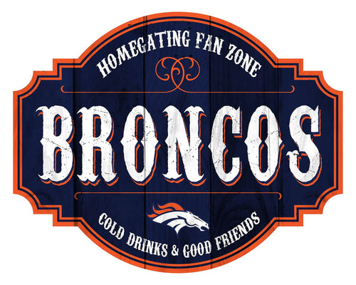 Fan Creations Home Decor Denver Broncos Homegating Tavern 24in Sign