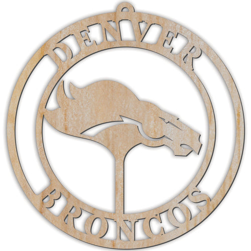 Fan Creations Holiday Home Decor Denver Broncos Luan Logo Cutout Ornament