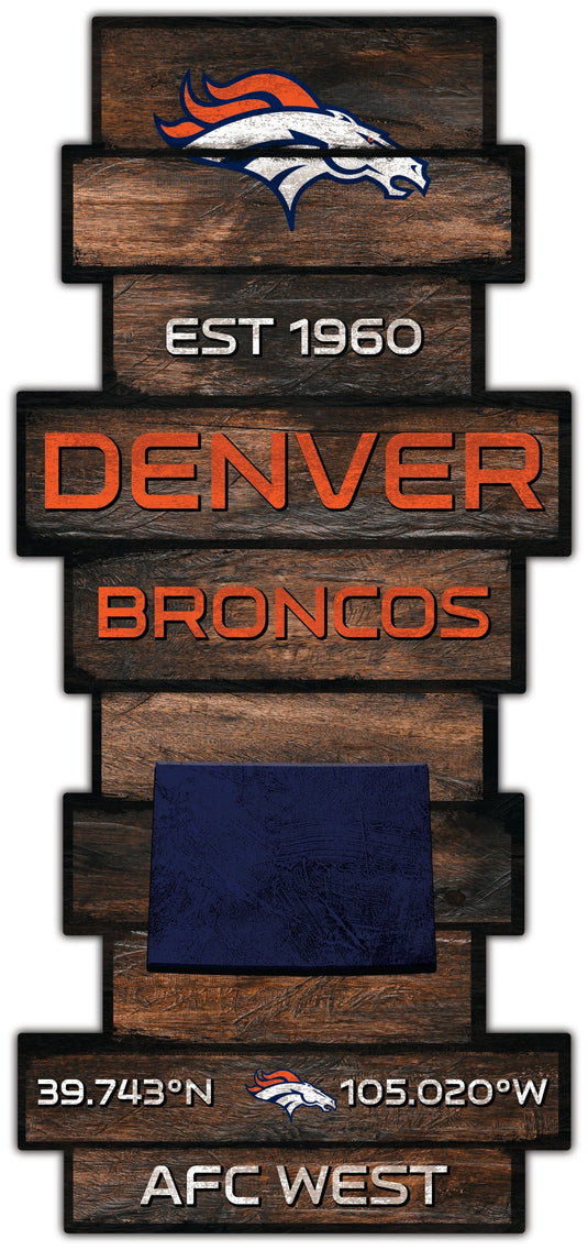 Fan Creations Wall Decor Denver Broncos Wood Celebration Stack