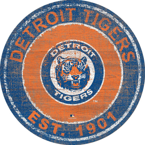 Fan Creations Home Decor Detroit Tigers Heritage Logo Round