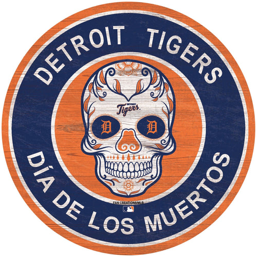 Fan Creations Holiday Home Decor Detroit Tigers Sugar Skull Circle