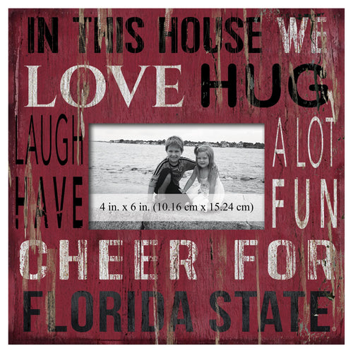 Fan Creations Home Decor Florida State  In This House 10x10 Frame