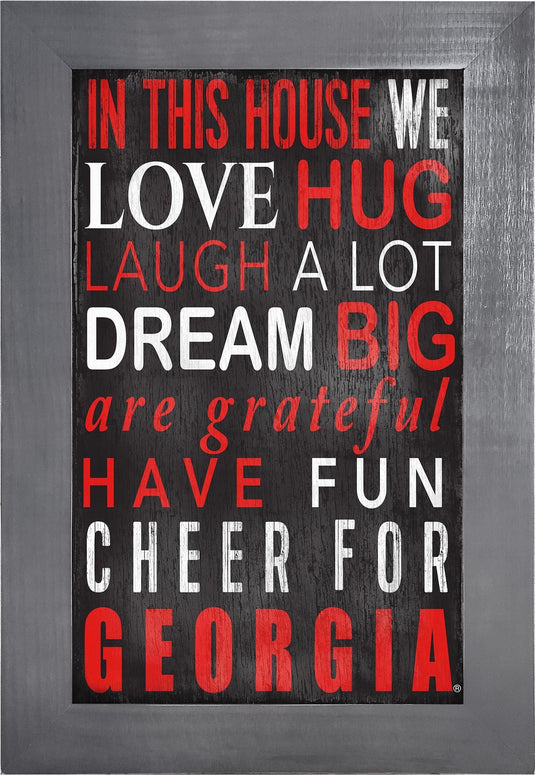Fan Creations Home Decor Georgia   Color In This House 11x19 Framed