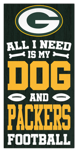 Fan Creations Home Decor Green Bay Packers All I Need Is My Dog & Football