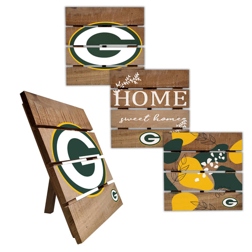 Fan Creations Home Decor Green Bay Packers Trivet Hot Plate Set of 4 (2221,2222,2122x2)