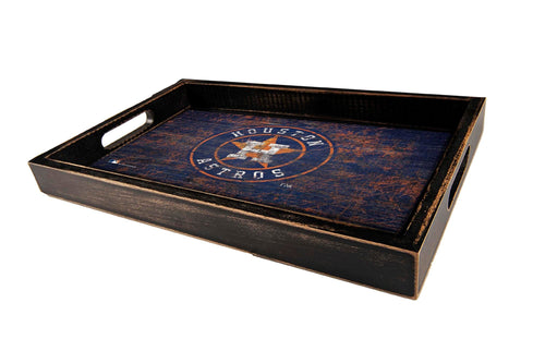 Fan Creations Home Decor Houston Astros  Distressed Team Tray With Team Colors