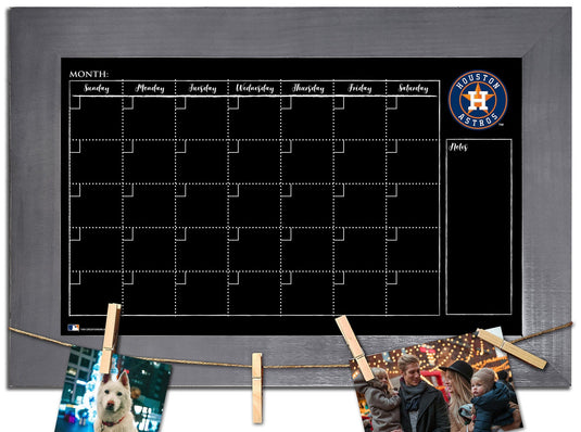 Fan Creations Home Decor Houston Astros   Monthly Chalkboard With Frame & Clothespins