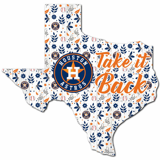 Fan Creations Wall Decor Houston Astros State Sign 24in