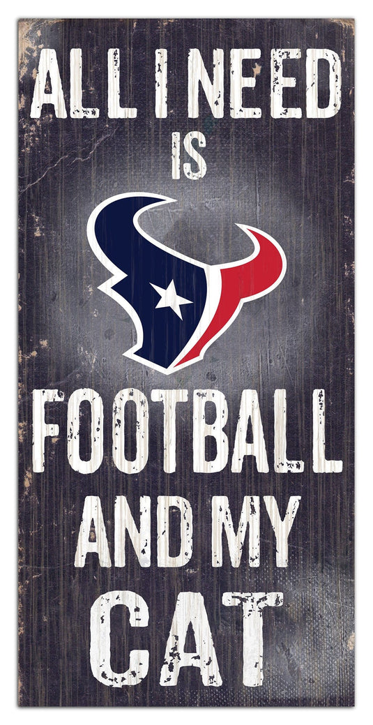 Fan Creations 6x12 Sign Houston Texans My Cat 6x12 Sign