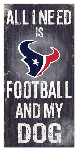 Fan Creations 6x12 Sign Houston Texans My Dog 6x12 Sign