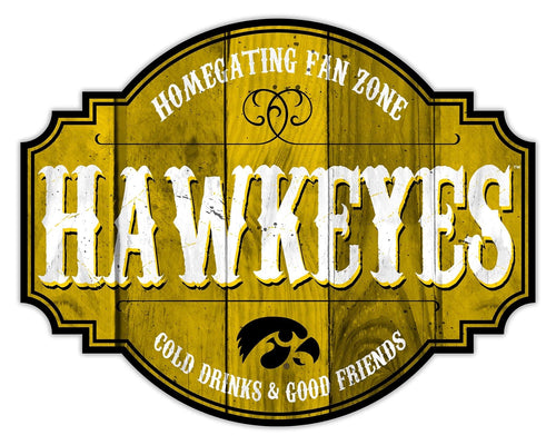Fan Creations Home Decor Iowa Homegating Tavern 24in Sign