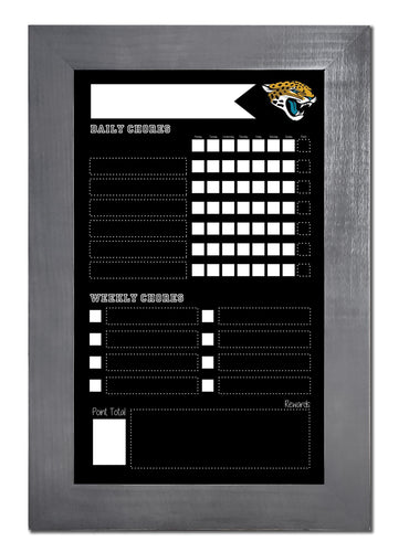 Fan Creations Home Decor Jacksonville Jaguars   Chore Chart Chalkboard 11x19 With Frame