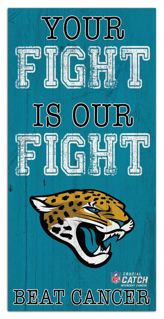 Fan Creations Home Decor Jacksonville Jaguars Your Fight Is Our Fight 6x12