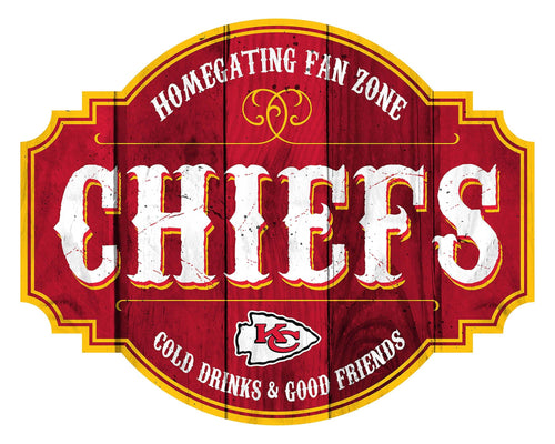 Fan Creations Home Decor Kansas City Chiefs Homegating Tavern 12in Sign