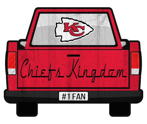 Fan Creations Home Decor Kansas City Chiefs Slogan Truck Back Vintage 12in