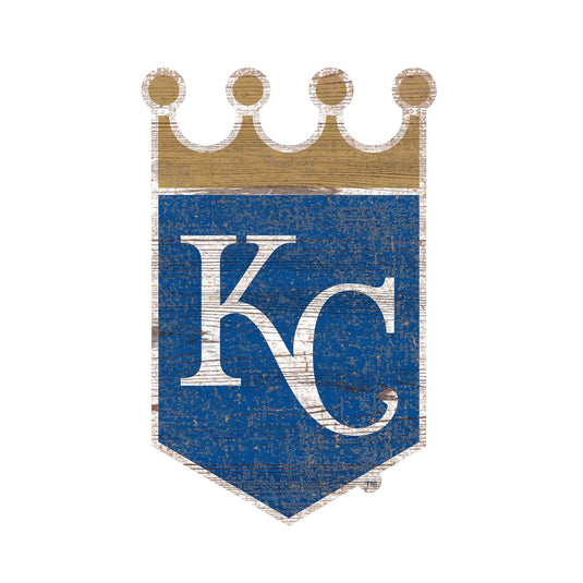 Fan Creations 24" Signs Kansas City Royals Distressed Logo Cutout Sign