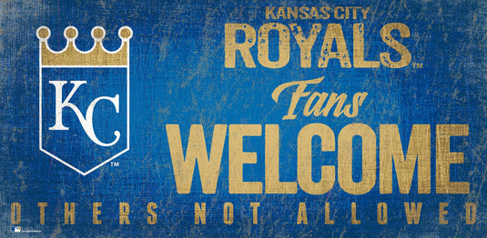 Fan Creations 6x12 Sign Kansas City Royals Fans Welcome Sign