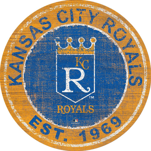 Fan Creations Home Decor Kansas City Royals Heritage Logo Round