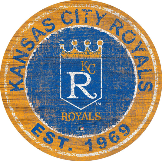 Fan Creations Home Decor Kansas City Royals Heritage Logo Round