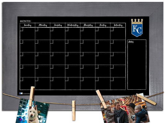 Fan Creations Home Decor Kansas City Royals   Monthly Chalkboard With Frame & Clothespins