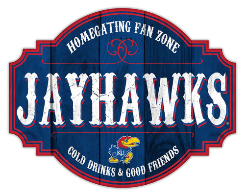Fan Creations Home Decor Kansas Homegating Tavern 12in Sign