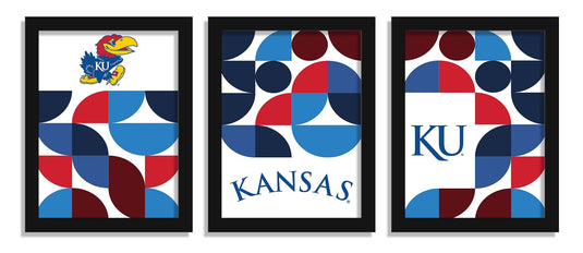 Fan Creations Home Decor Kansas Minimalist Color Pop 12x16 (set of 3)