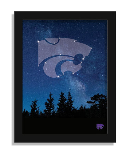 Fan Creations Home Decor Kansas State in The Stars 12x16