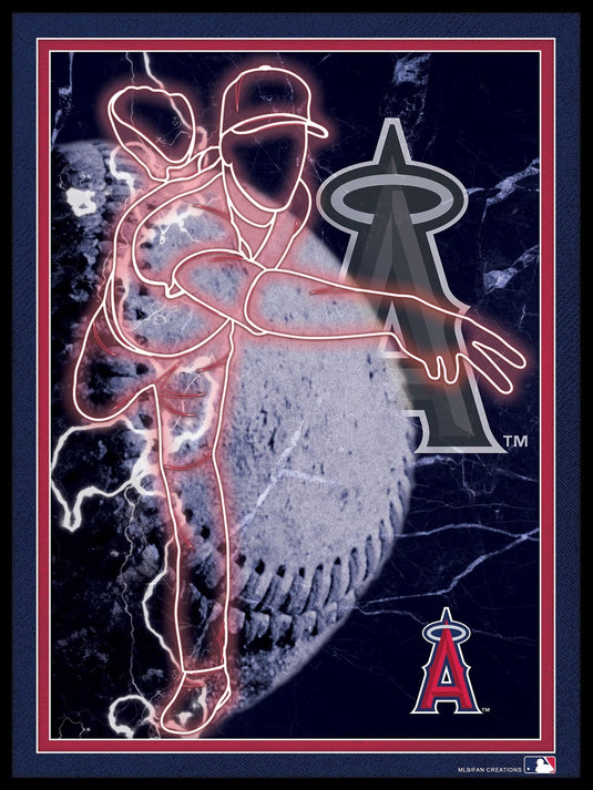 Fan Creations Wall Decor Los Angeles Angels Neon Player 12x16