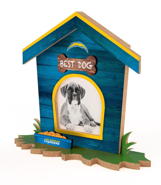 Fan Creations Home Decor Los Angeles Chargers Dog House Frame